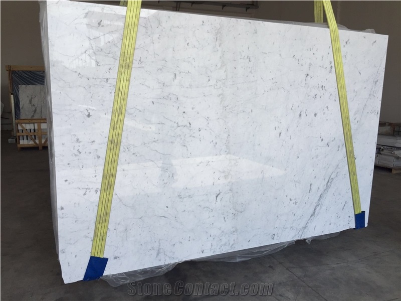 Bianco Carrara Gioia Marble Slabs, Italy White Marble