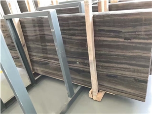 Canada Wooden Marble Slabs, Canada Brown Marble