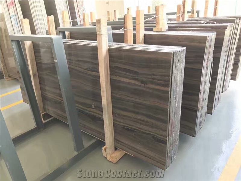 Canada Wooden Marble Slabs, Canada Brown Marble