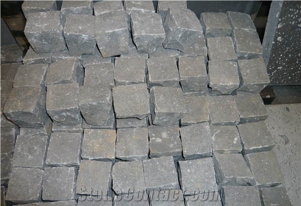 Black Basalt Cube Stone & Pavers, Garden Stepping Pavements, Driveway Paving Stone