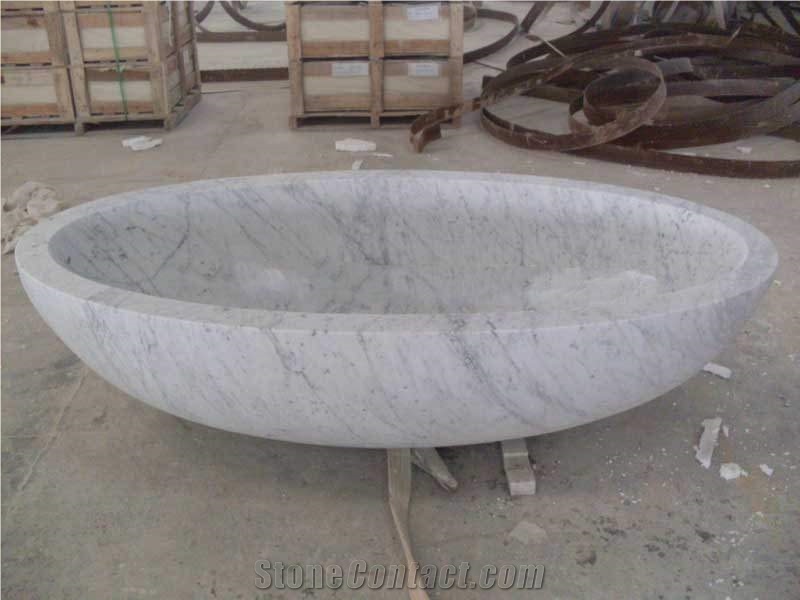 Carrara White Bathtub