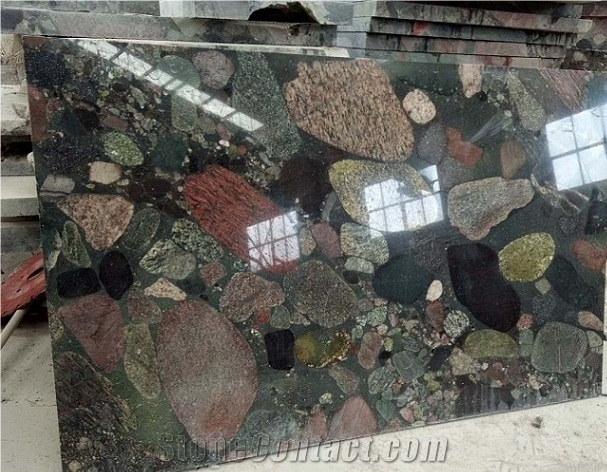 China Multi-Color Granite-Color Pearl Polished Stairs & Steps