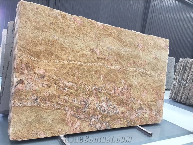 Imperial Gold Granite Slabs & Tiles, China Yellow Granite