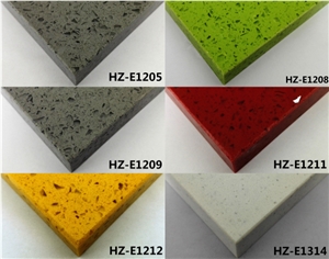 Quartz Stone Slabs & Tiles, Multicolor Solid Surface Engineered Stone