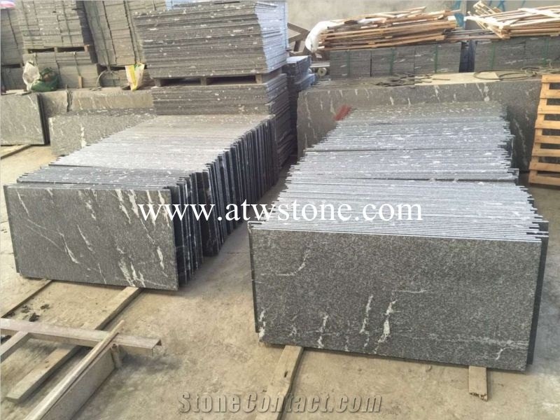 Snow Flake Granite Slabs & Tiles, China Black Granite