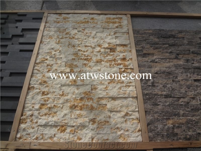 Sunny Beige Marble Cultured Stone, White Wood Marble Cultured Stone, Z Type Cultured Stone