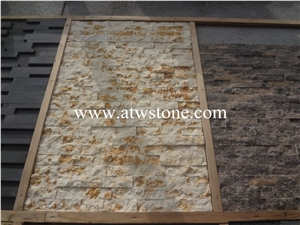 Sunny Beige Marble Cultured Stone, White Wood Marble Cultured Stone, Z Type Cultured Stone