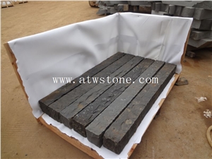 Zhangpu Black Basalt Cobble Stones and Cube Stone