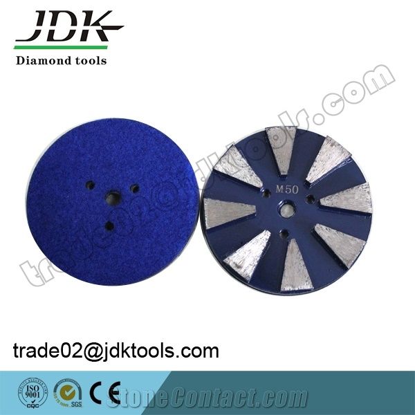 Jdk 3" Velcro Backing Concrete Grinding Disc/Plate