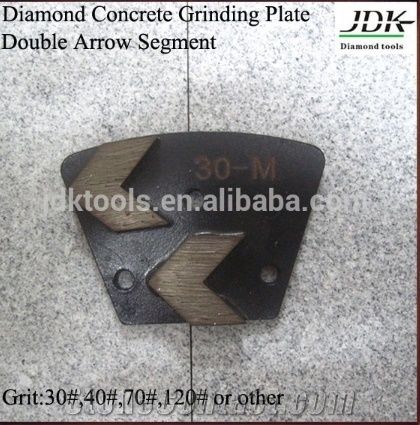 Jdk Double Arrow Segments Diamond Concrete Grinding Plate