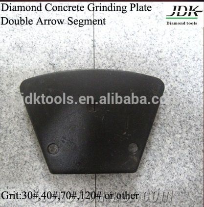 Jdk Double Arrow Segments Diamond Concrete Grinding Plate