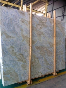 Beautiful Blue Sky Natural Stone Marble Slabs ,Blue Marble for Shower Room