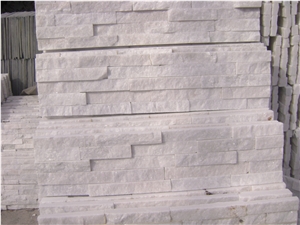Hot Sell White Quartzite Culture Stone Stone Wall Decor