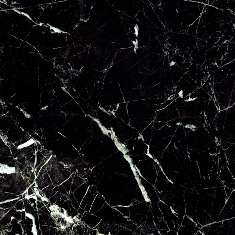 Popular Wall Decoration Black Nero Marquina 24x24 Marble Tiles