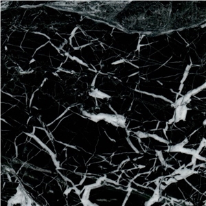 Popular Wall Decoration Black Nero Marquina 24x24 Marble Tiles