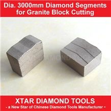 Dia.3000mm Diamond Segments for Single Blade Bridge Block Cutter
