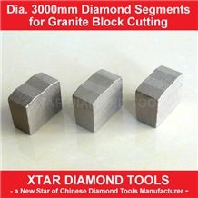 Dia.3000mm High Sharpness Diamond Segment for Granite and Basalt