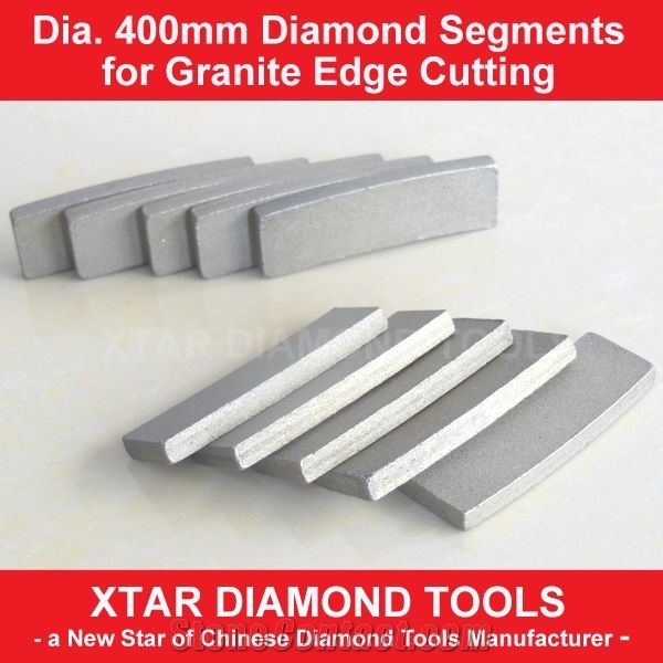 Dia.400mm Diamond Segments for Manual Edge Cutting Machine