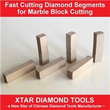 Diamond Segmens for Multiblade Four-Column Block Saw.