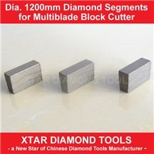 Diamond Segments for Multiblade Bridge Block Saw
