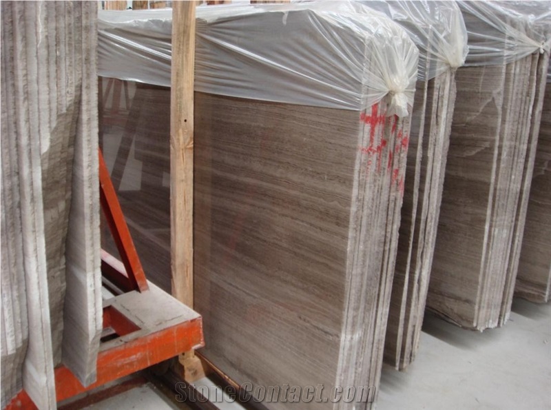 China Grey Wooden Marble, Grey Serpeggiante Marble