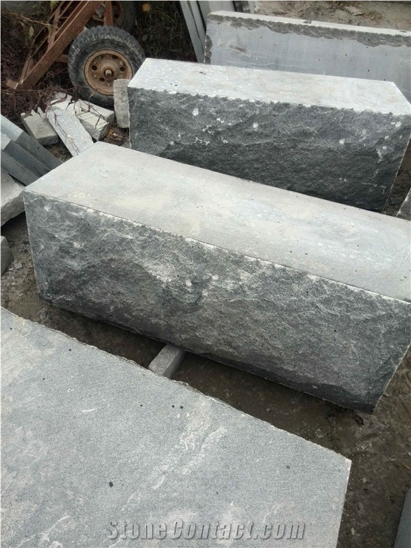 G370 Black Dark Grey Granite Seat Stone Wall Stone Big Base Elements Mushroom Wall Stone