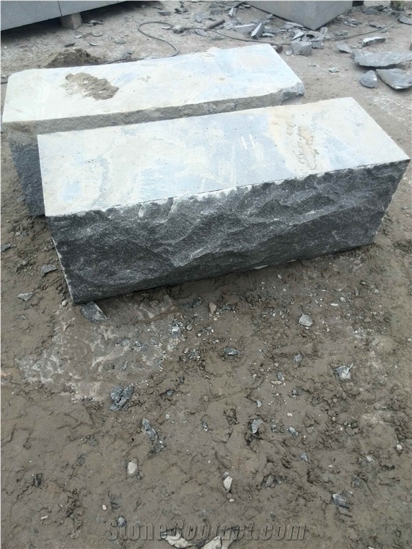 G370 Black Dark Grey Granite Seat Stone Wall Stone Big Base Elements Mushroom Wall Stone