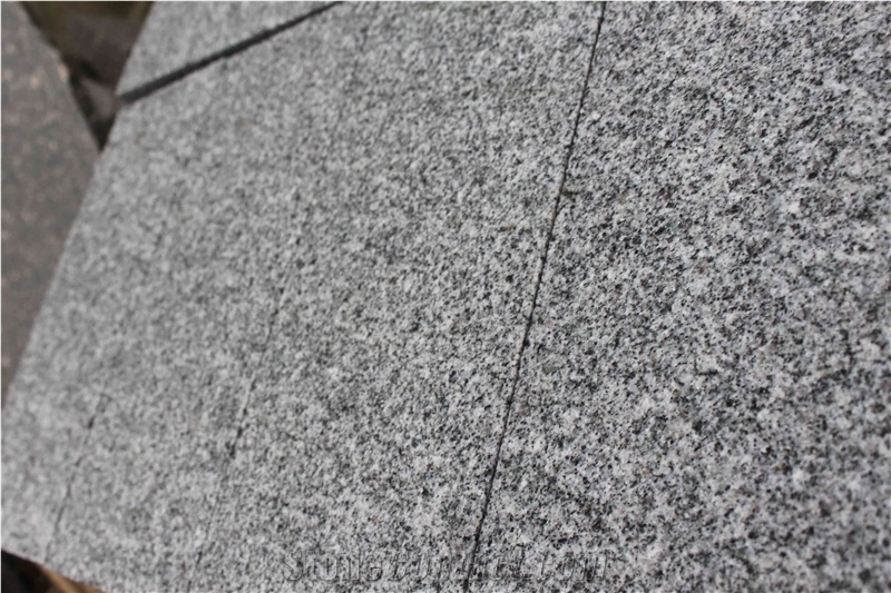 Sd-G603 Light Grey Granite Paving Slabs Wall Stone Bushhammered Surface Cheap Granite