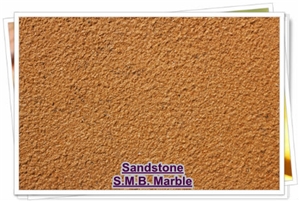 Yellow Sandstone - Bush Hammered, Matt Finish, Honned