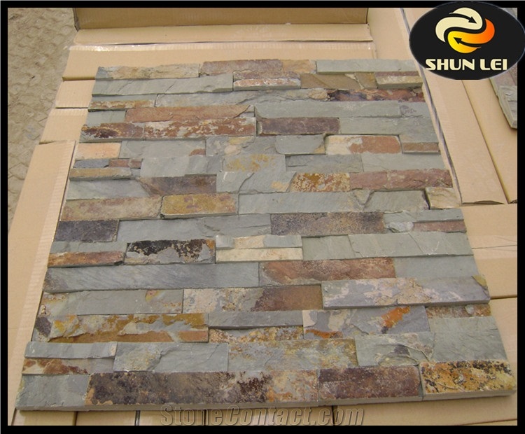 Natural Stone Veneer/Wall Stone Panel/China Multicolor Cultured Stone