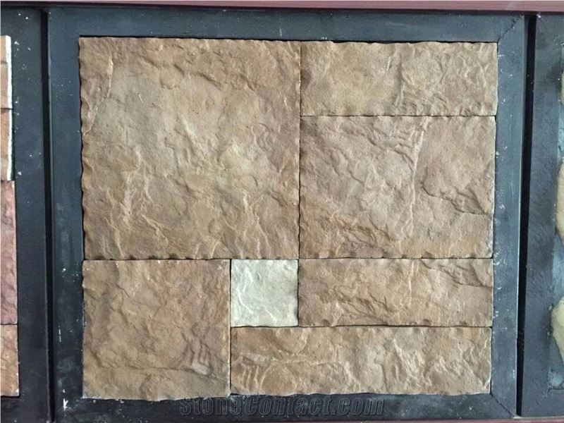 Stone Wall Cladding/Cultured Ledge Stone/Stacked Stone Veneer/Building and Construction Fake Ledgestone Stone Wall Cladding