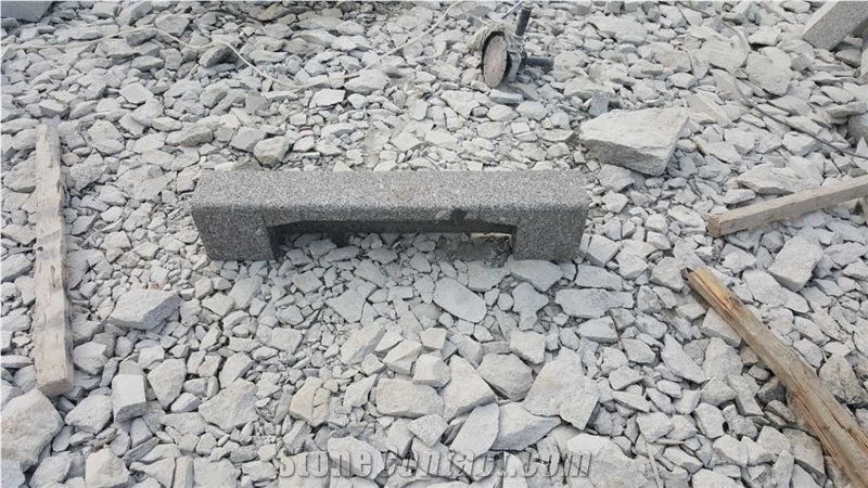 China G341 Grey Granite Kerbstones with Holes
