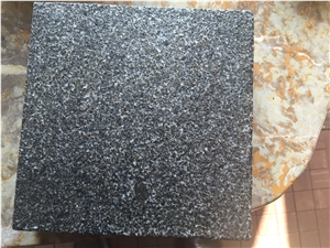 G301 Dark Grey Granite Flamed Slabs & Tiles, China Dark Grey Granite