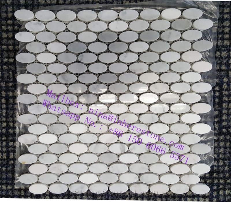White Gray Marble Tile, Mosaic Tiles