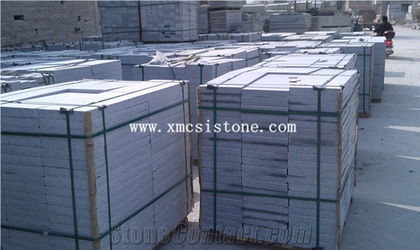G603 Bianco Crystal White Granite Blocks, China Grey Granite