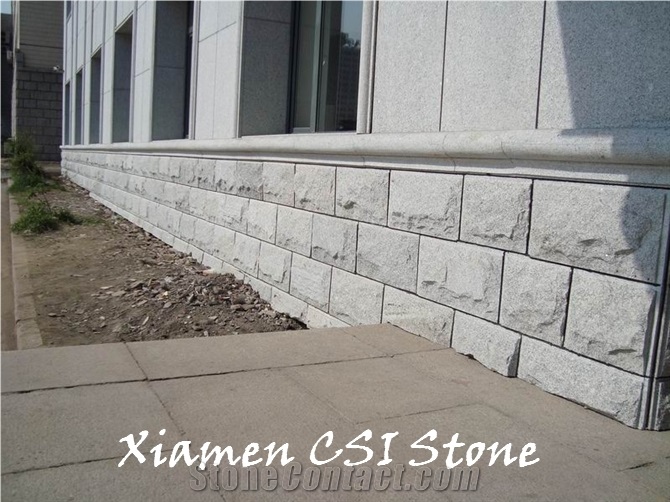 G603 Quarry Owner-G603 Bianco Crystal White Granite Mushroom Stone for Wall Cladding