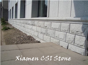 G603 Quarry Owner-G603 Bianco Crystal White Granite Mushroom Stone for Wall Cladding