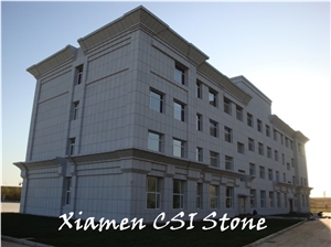 Project Show-G603 Padang Cristallo /Bianco Crystal Sesame White Granite Wall Cladding Tiles Project Show Building Stone
