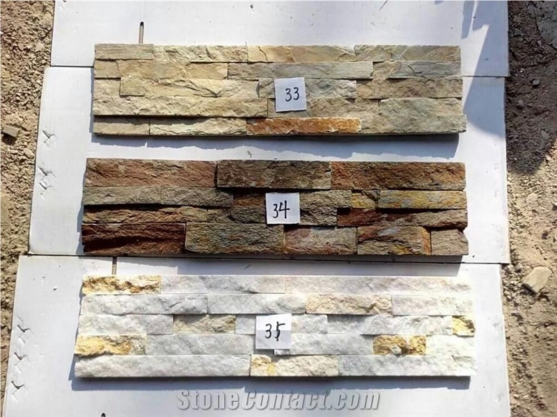 Slate Cultured Stone Wall Tiles in 15*60, Black Slate Cultured Stone