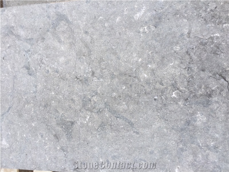 Cenia Azul Limestone Tiles & Slabs- Flamed, Grey Limestone Floor Tiles, Wall Tiles
