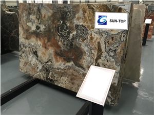 Canyon Onyx/Multicolor Brown Jade Big Slabs & Tiles & Gangsaw Slab & Strips (Small Slabs) & Customized & Wall/Floor Covering