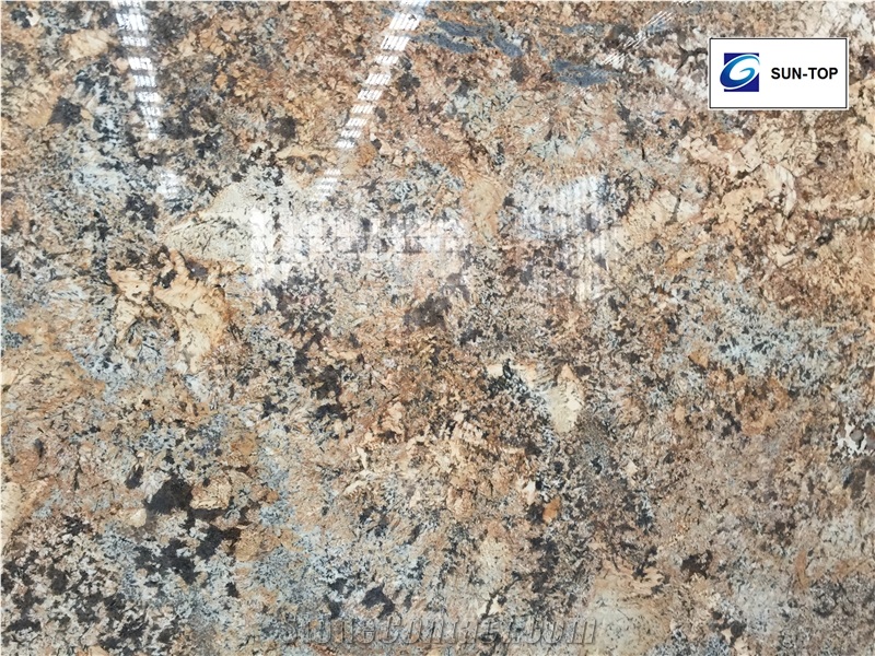 Golden Persa Granite Slabs & Tiles /Brazil Yellow/ New Mascarello Granite Big Slabs & Tiles & Gangsaw Slab & Strips (Small Slabs) & Customized & Wall/Floor Covering