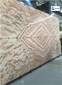 Pinaonix Onyx/Red Dragon Jade Big Slabs & Tiles & Gangsaw Slab & Strips (Small Slabs) & Customized & Wall/Floor Covering