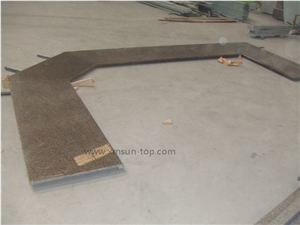 Tropical Brown Countertop&Tropical Brown Granite Fabrication& Fabricated Countertop&Island&Desk Top&Bar Top