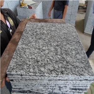 Cheap Price, China Spray White Granite Tiles, 10mm Polished White Wave Granite Thin Tiles, Sea Wave Flower Granite Tiles for Wall Covering, Xiamen Winggreen Manufacturer