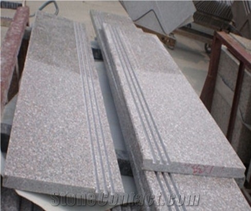 Cheap Price, Chinese Pink Granite, G636 Granite Steps & Risers, Apple Pink Granite Staircases, China Rosa Beta Granite Deck Stair, Xiamen Winggreen Manufacturer