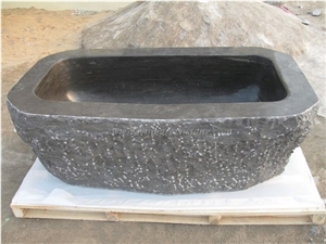 China Blue Limestone Bathtubs, Hand Carved Bath Tubs, Solid Surface Bathtub, Xiamen Winggreen Manufacturer