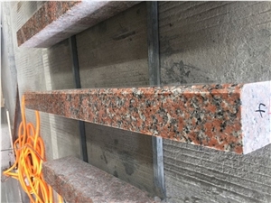 Chinese Popular Red Granite Kerbstone, G562 Granite Kerb Stone, Maple Red Granite Curbs, Maple Leave Red Granite Road Stone/Side Stone, Xiamen Winggreen Manufacturer