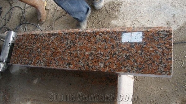 Chinese Popular Red Granite Kerbstone, G562 Granite Kerb Stone, Maple Red Granite Curbs, Maple Leave Red Granite Road Stone/Side Stone, Xiamen Winggreen Manufacturer