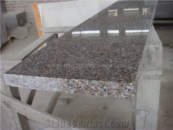 Chinese Red Granite, G635 Granite Staircases, Polished Anxi Red Granite Steps & Risers, Xiamen Winggreen Manufacturer